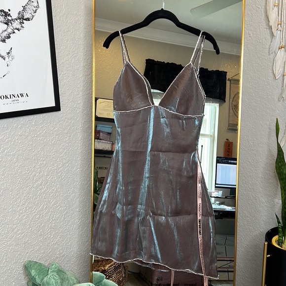 Captivating Radiance: Portia and Scarlett's Iridescent Mini Dress main image 1